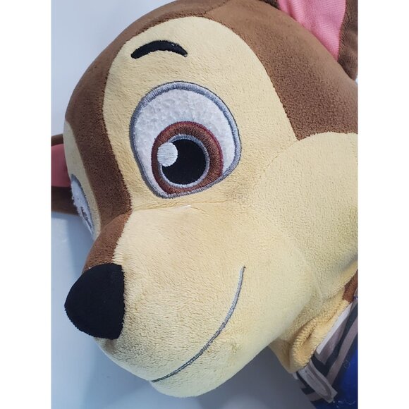 Paw Patrol Chase Plush Toy Sitting 17" Brown & Blue Polyester Stuffed Animal - Picture 9 of 16